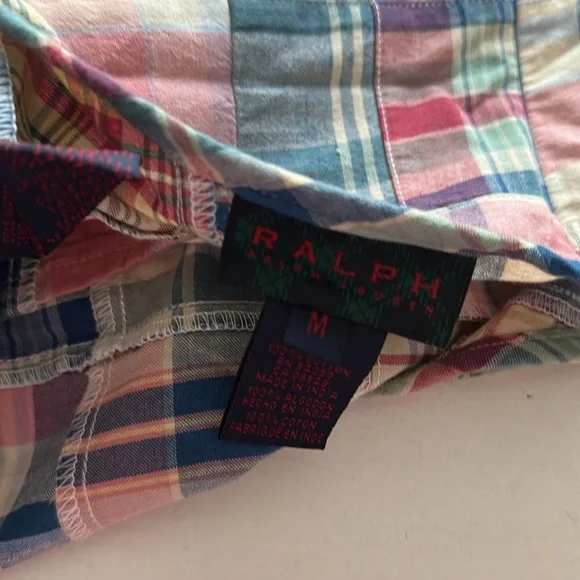 Ralph Lauren Madras Halter Dress Appears New Medium - Picture 5 of 7